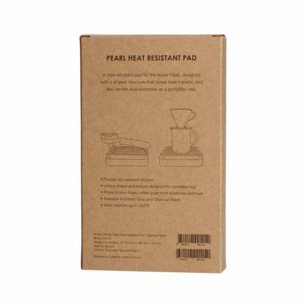 Almofada resistente ao calor Acaia Pearl preto carvão - Ideal para proteger sua superfície de calor intenso durante as refeições quentes. Transforme a sua mesa com estilo.