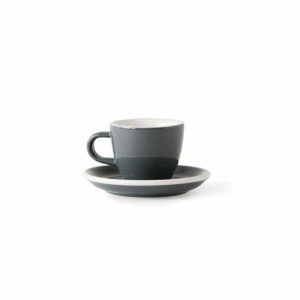 Conjunto de Xícara Acme Demitasse Espresso 70 ml + Pires 11 cm em Porcelana Branca - Deguste seu café com elegância e estilo. Compre online!
