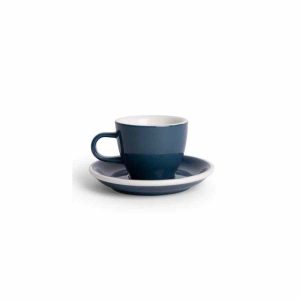 Xícara Acme Demitasse Espresso 70 ml + Pires 11 cm, Conjunto de Café Elegante e Moderno para Desfrutar um Espresso Perfeito em Casa.