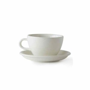 Copo Latte Grande Acme 280 ml + Pires 15 cm - Conjunto elegante para servir o seu café favorito em casa. Alta qualidade e design refinado. Compre já!