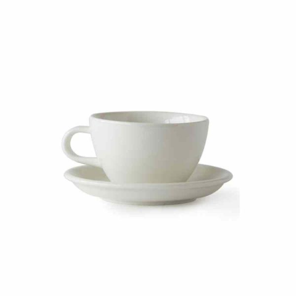 Copo Latte Grande Acme 280 ml + Pires 15 cm - Conjunto elegante para servir o seu café favorito em casa. Alta qualidade e design refinado. Compre já!