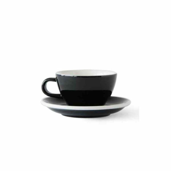 Copo Médio Cappuccino Acme 190 ml + Pires 14 cm - Conjunto de Alta Qualidade para Desfrutar a Sua Bebida Favorita em Casa