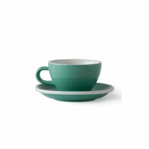 Copo Médio Cappuccino Acme 190 ml + Pires 14 cm para desfrutar do seu café com estilo. Conjunto de qualidade premium. Compre já!
