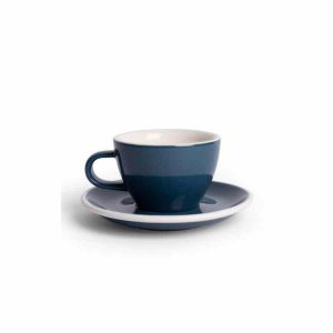 Copo pequeno de cappuccino Acme de 150 ml com pires de 14 cm, elegante e durável para desfrutar do seu café preferido.