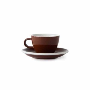 Copie Pequeno Cappuccino Acme 150 ml + Pires 14 cm - Conjunto elegante para desfrutar o seu café com estilo. Ideal para momentos de degustação requintados.