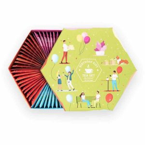 Conjunto de chá de luxo Acorus para presente de aniversário - 60 saquetas de chá de alta qualidade, uma oferta perfeita para quem aprecia chá.