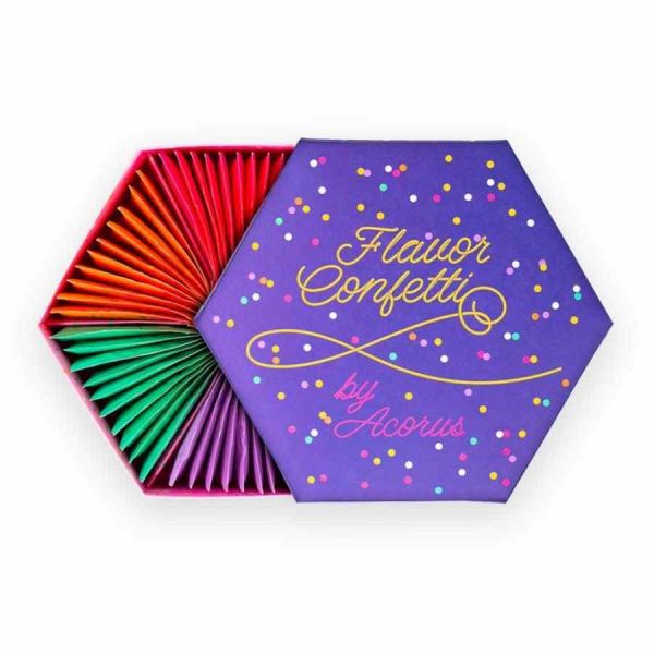 Conjunto de chá de confete de luxo Acorus, 60 saquetas de chá - Infusão especial para saborosos momentos de relaxamento. Compre já!