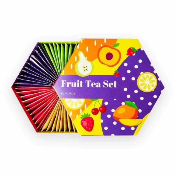 Conjunto de chá de frutas Acorus, 60 saquinhos de chá - Delicie-se com a aromática infusão de frutas frescas. Momentos de puro prazer. Compre online!