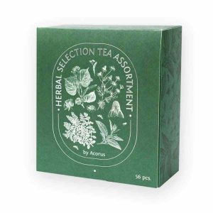 Conjunto de chá Acorus Herbal Selection, 56 saquinhos de chá - Explore uma variedade de sabores em cada saquinho deste conjunto de chá premium. Aproveite a qualidade do chá!