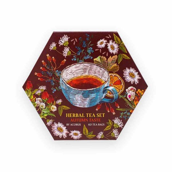 Conjunto de chá Acorus Tea Autumn Taste, 60 saquinhos de chá - Delicie-se com o sabor outonal neste conjunto exclusivo de chá premium. Aproveite 60 saquinhos de chá de alta qualidade. Compre já!