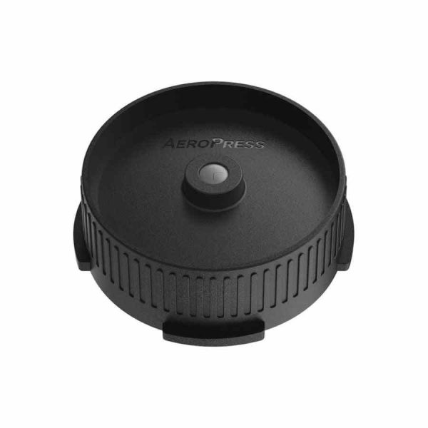 Tampa elegante para AeroPress, ajuste de fluxo, acessório de qualidade para café.