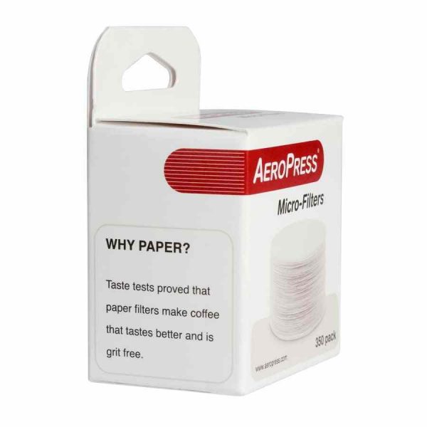 Pacote de 350 Papéis de Filtro Micro-Filtros para AeroPress, qualidade premium para café perfeito. Compatível com a Cafeteira AeroPress.