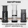 Microfiltros de papel naturais para AeroPress, 200 unidades - filtro de café sustentável e prático. Compatível com a AeroPress. Aproveite!