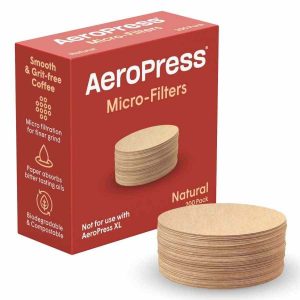 Pack de 200 microfiltros naturais para AeroPress, qualidade premium
