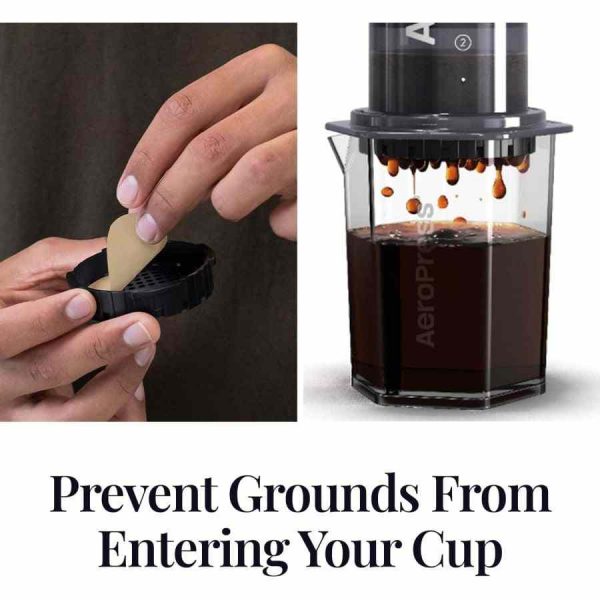 Microfiltros naturais AeroPress XL 200 unidades para café fresco e intenso. Filtro de alta qualidade para purificar o seu café. Compatível com a AeroPress XL.