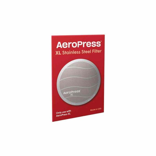 Filtro reutilizável em aço inoxidável para AeroPress XL - Produto de alta qualidade para café, sustentável e durável. Aproveite!