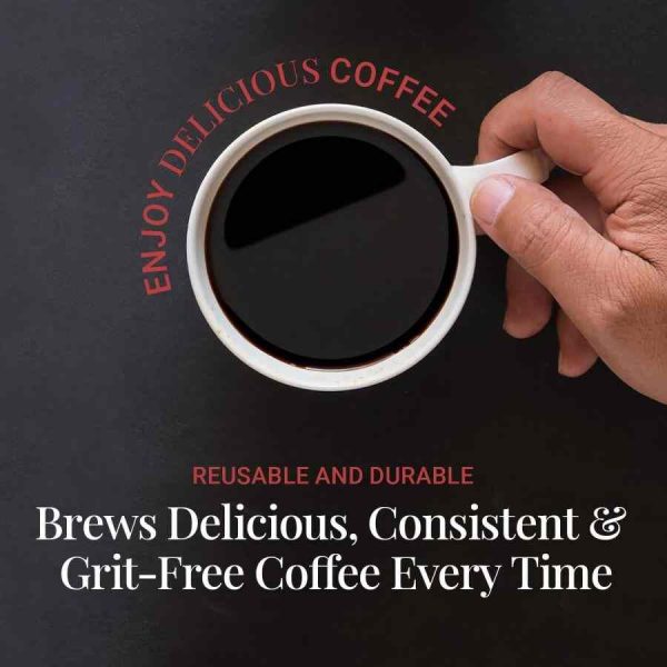 Filtro reutilizável de aço inoxidável AeroPress XL para café fresco. Alternativa sustentável e duradoura para amantes de café. Compre online hoje!