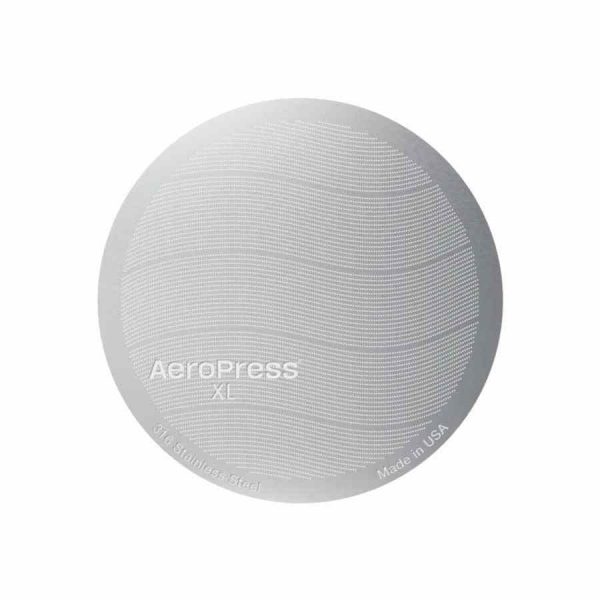 Filtro de café XL em aço inox reutilizável para AeroPress - Durável e prático para o seu café perfeito - Compre online!