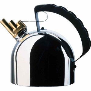Chaleira Alessi 9091 FM em aço inoxidável para chá, design elegante e contemporâneo para a sua cozinha. Compre já! #ChaleiraAlessi #CozinhaModerna