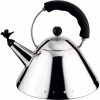 Chaleira assobiante Alessi 9093 em aço inoxidável, design elegante para cozinha moderna. Compre online e desfrute de chá perfeito.