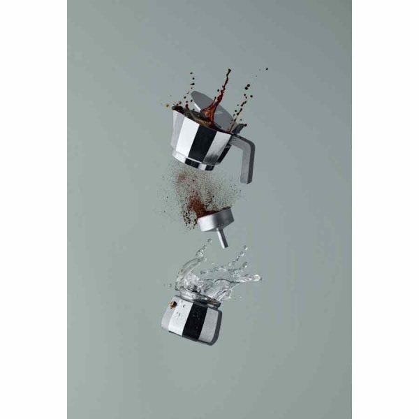 Máquina de café expresso Alessi DC06 Moka - Equipamento elegante para casa, tecnologia avançada e design italiano sofisticado. Compre online!