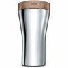 Caneca de viagem Alessi com parede dupla Caffa GIA24 400 ml para café quente ou frio. Design moderno e elegante para viagens.