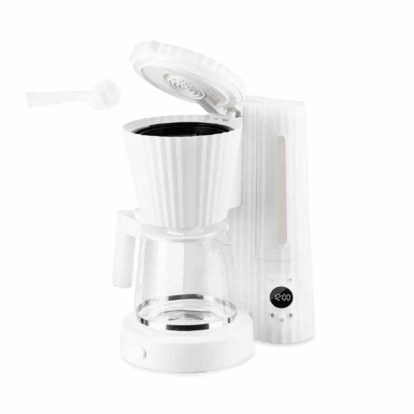 Máquina de café por gotejamento Alessi MDL14 Plissé para café perfeito em casa. Elegante e eficiente, ideal para os amantes de café.