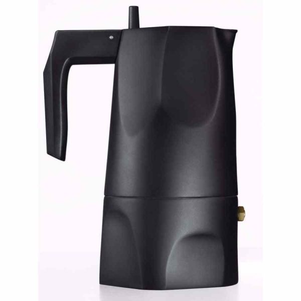 Cafeteira Alessi Ossidiana MT18, espresso preto para 3 xícaras: elegância e qualidade para sua cozinha. Compre já online!