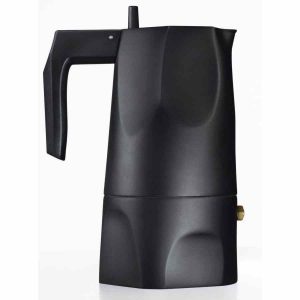 Cafeteira Alessi Ossidiana MT18 3 Xícaras, para espresso, elegante e durável. Compre online a sua cafeteira Alessi em preto. Ideal para amantes de café!