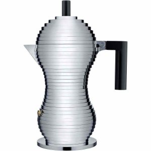 Pote Moka Alessi Pulcina MDL02 Preto - Cafeteira de Design Italiano, Elegância e Qualidade para seu Café Perfeito. Compre Online!