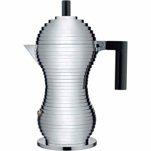 Pote Moka Alessi Pulcina MDL02 Preto - Cafeteira de Design Italiano, Elegância e Qualidade para seu Café Perfeito. Compre Online!