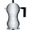 Pote Moka Alessi Pulcina MDL02 Preto - Design elegante para o café perfeito. Adquira já este utensílio requintado para a sua cozinha!