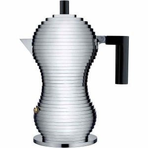 Pote Moka Alessi Pulcina MDL02 Preto - Design elegante para o café perfeito. Adquira já este utensílio requintado para a sua cozinha!