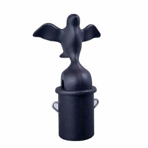 Apito preto de reposição para chaleira de água Alessi 9093, ideal para pássaros - Acessório de qualidade para chaleira.
