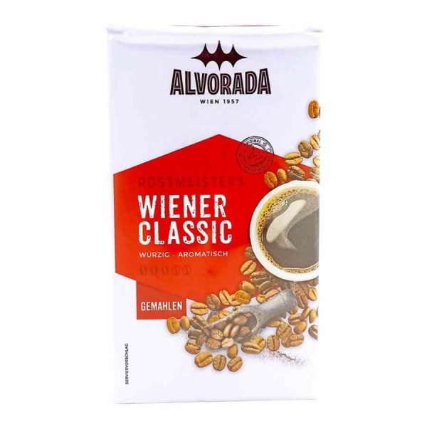 Café Moído Alvorada Wiener Classic 500 g para despertares perfeitos. Compre online e desfrute de puro sabor e qualidade.
