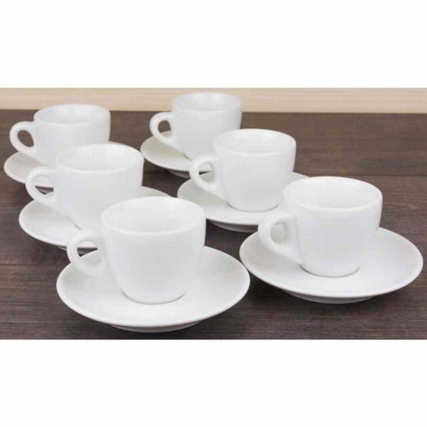 Xícara de café expresso Ancap Verona 75 ml, conjunto de 6 - A elegância perfeita para desfrutar do seu café no conforto de casa. Compre já!