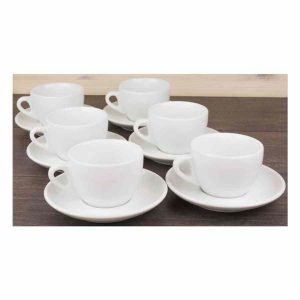 Copo Grande Cappuccino Ancap Verona 260 ml, conjunto de 6 unidades - Elegância e qualidade para o seu café especial. Ideal para presentear!