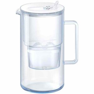 Jarro com filtro de água de vidro Aquaphor Maxfor+ 2,5 l, branco - Purificação eficaz e design elegante para água de qualidade superior. Compre online!