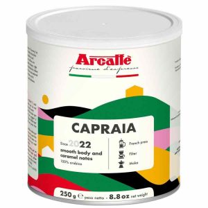 Café Moído Arcaffe Capraia Lata 250 g - Delicioso café moído de alta qualidade para desfrutar em casa. Compra online!