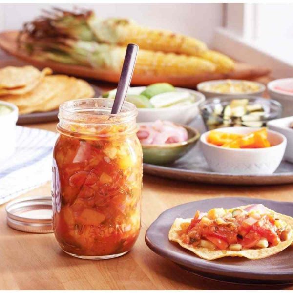 Frascos Ball Mason Jar Pint Boca Regular de 16 oz (473 ml) - Conjunto de 6. Embalagem de vidro de alta qualidade para conservas caseiras. Compre já!