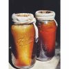Frasco de vidro Ball Mason Quart boca larga 32 oz (945 ml), conjunto de 4 - Recipiente durável e versátil para armazenar alimentos ou fazer conservas.