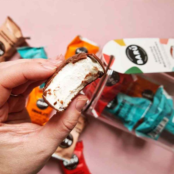 Marshmallows de Chocolate Barú em Pote para Presente - Delícia sortida de 208 g. Presenteie com esta seleção premium de marshmallows de chocolate.