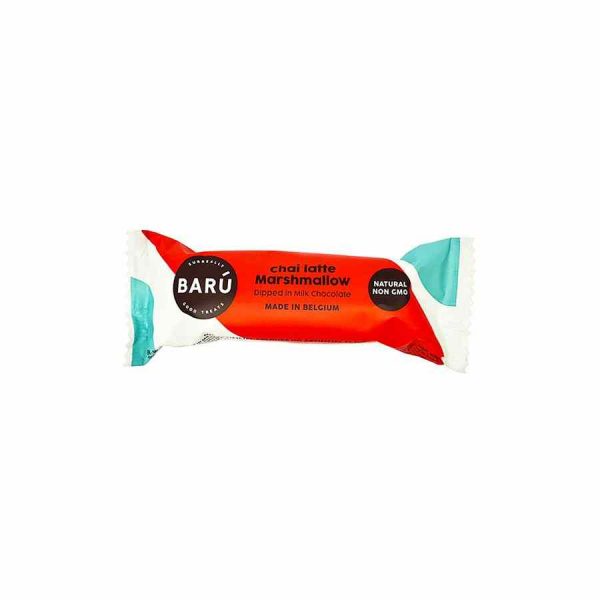 Barra de Marshmallow de Chocolate ao Leite Barú Chai Latte 30 g - Caixa 18 un - Doce gourmet com sabores únicos e requintados. Experimente já!
