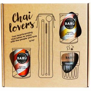 Caixa de presente luxuosa para apaixonados por Barú Chai, perfeita para surpreender. Ideal para comprar online.