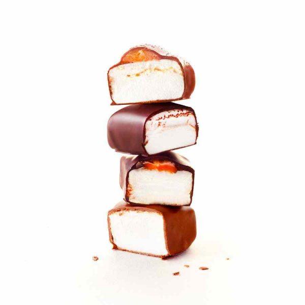 Marshmallows de Barú Chocolate, Sabores Variados 114 g - Delicie-se com estes marshmallows gourmet de chocolate. Ideal para presentear ou saborear!