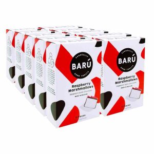 Marshmallows de Barú de Chocolate Amargo e Framboesa 10 x 120 g - Deliciosos marshmallows de alta qualidade para comprar online. A combinação perfeita de sabores!