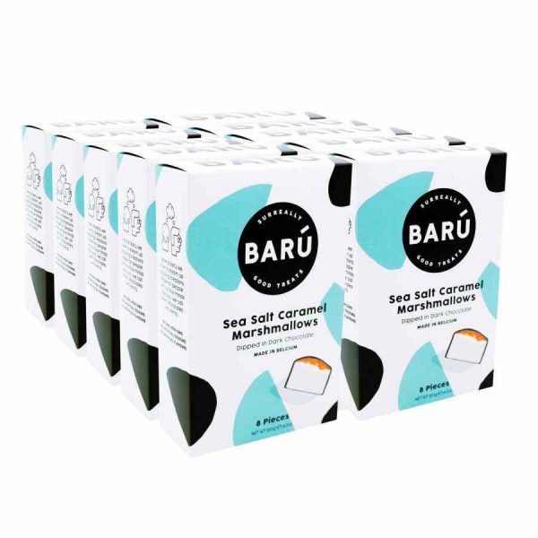 Marshmallows de Barú com Chocolate Amargo, Sal Marinho e Caramelo 10 x 120 g - Delicie-se com estas irresistíveis guloseimas gourmet!