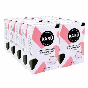 Marshmallows de Barú com Chocolate de Leite 10 x 120 g - Deliciosos marshmallows com chocolate de leite belga. Uma tentação irresistível!