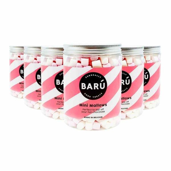 Barú Mini Malvas 6 x 220 g: Deliciosas mini malvas belgas, embalagem com 6 unidades de 220 g, o presente perfeito! Compre online agora.