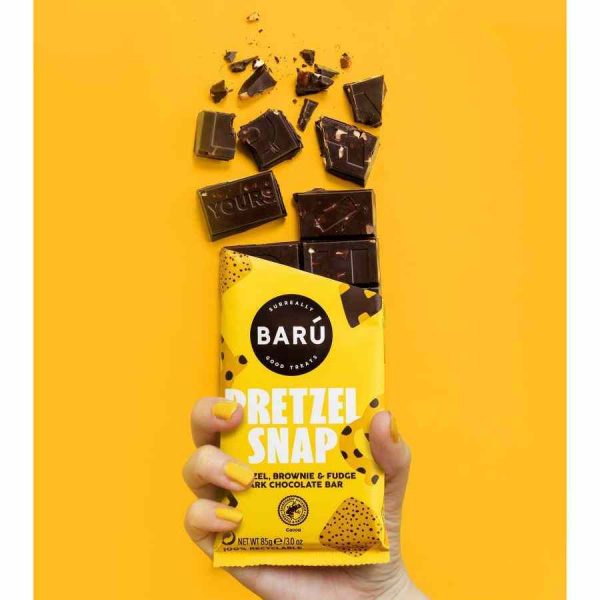 Barra de Chocolate Amargo Barú com Pretzel Crocante de 85 g - Delícia para os Amantes de Chocolate! Ideal para Comprar Online.